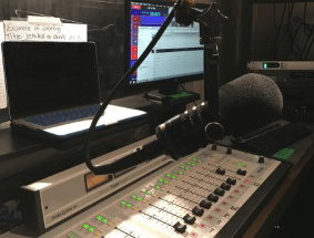 Iona College has four state-of-the-art microphones that students can use. The sound board and other equipment was donated a few years back to the college.